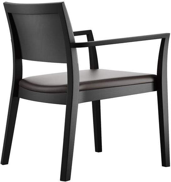 horgenglarus Штабелируемый стул из массива дерева с подлокотниками  6-693a  - Вид №7