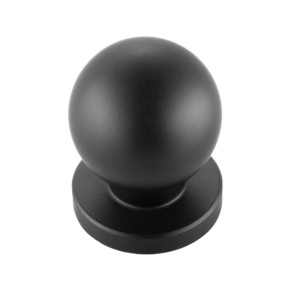 Мебельная ручка-кнопка Edson 22501 25 мм черная STLM-2175955 - Вид №1