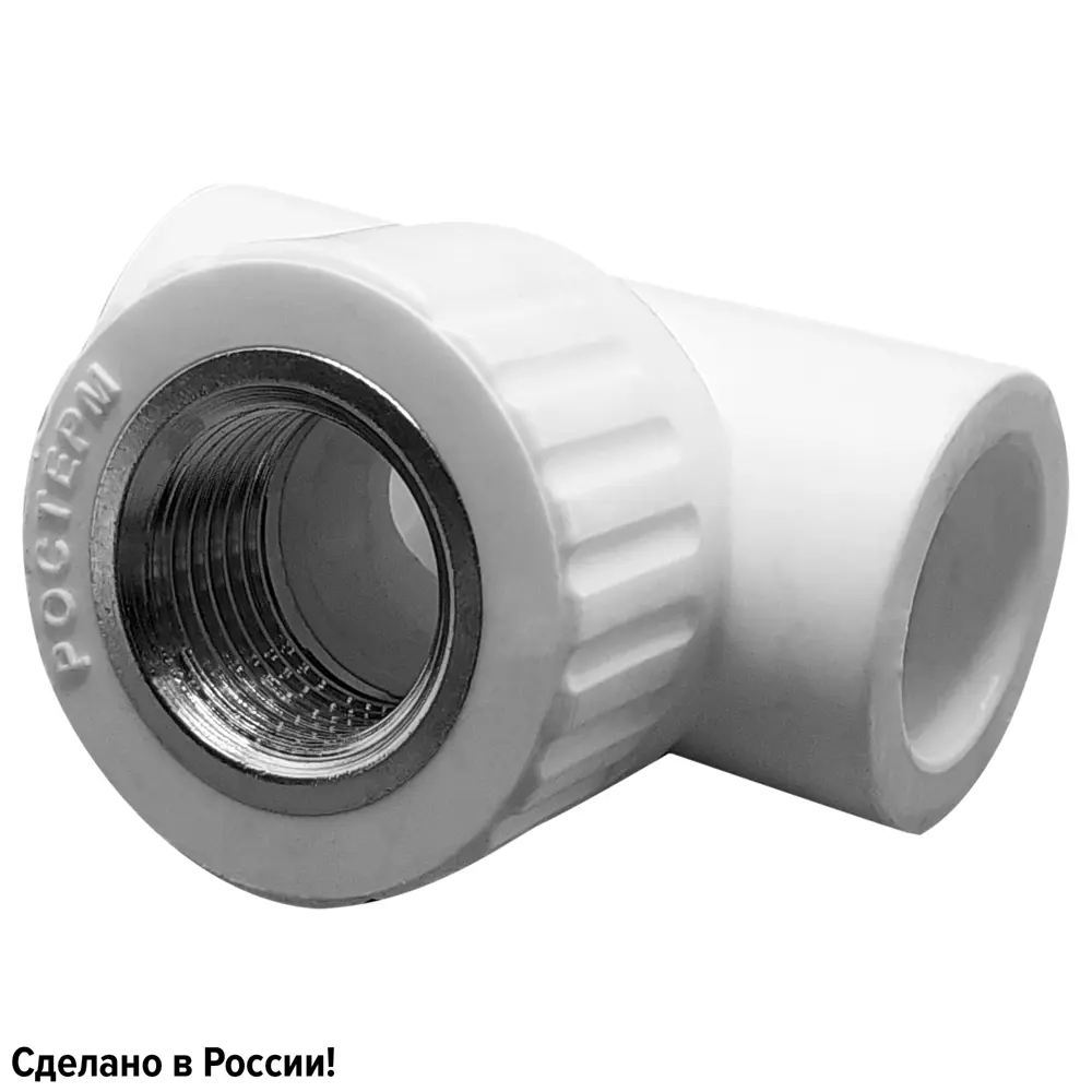 Тройник комбинированный Ростерм 25x3/4"x25 мм ВР полипропилен STLM-2083202