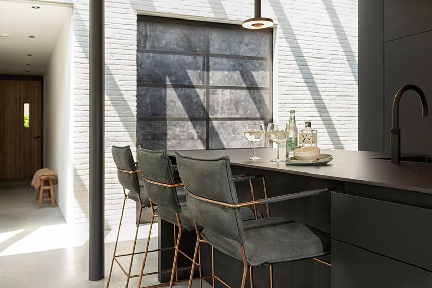 Jess Высокий кожаный табурет-санки с подлокотниками Norman sun-id-1452772 - Вид №5