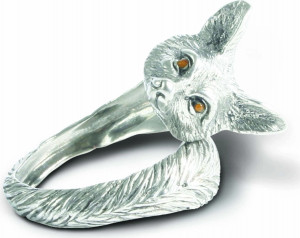 10648875 Vagabond House Кольцо для салфеток Vagabond House Лиса 6см, олово Олово