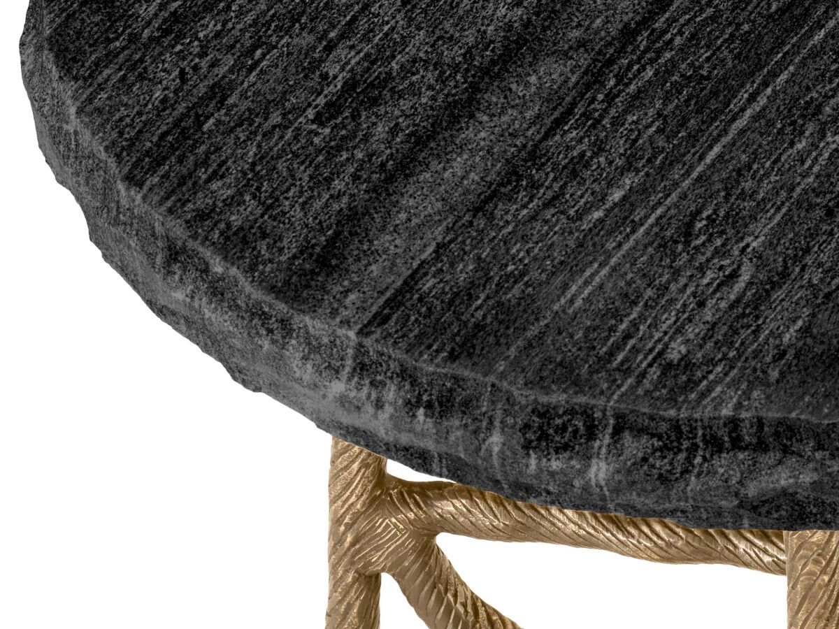 Круглый Мраморный и металлический журнальный столик Eichholtz DREYFUS ARCH-00108142 - Вид №2