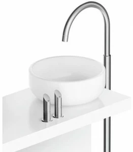 MGS Смеситель для умывальника из нержавеющей стали Contemporary