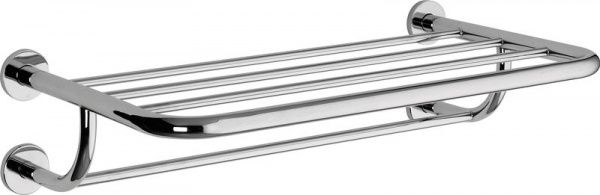 H253/CR Sanibano, полка для полотенец скругленной формы, 5 держателей, цвет хром 