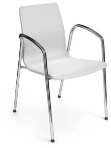 Ares Line Стул для конференций из бука с подлокотниками Woody family