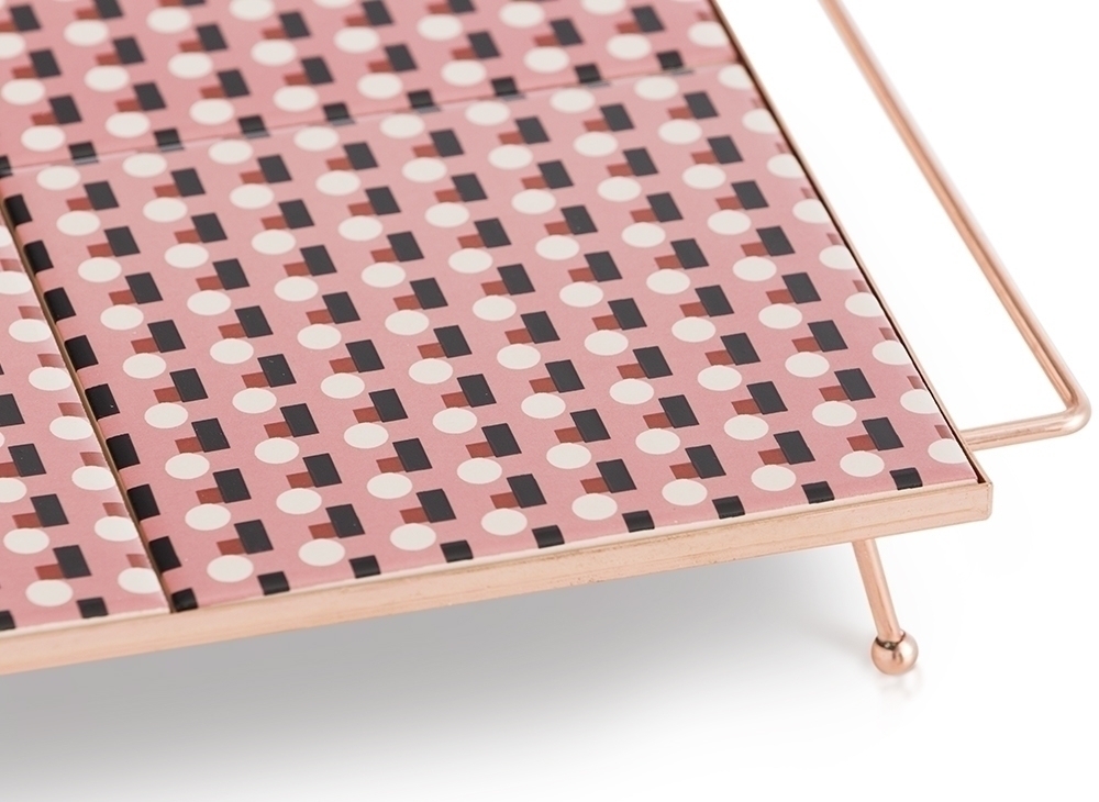 100554 Поднос квадратный Pink 30x30 GAN Mix & Match  - Вид №3