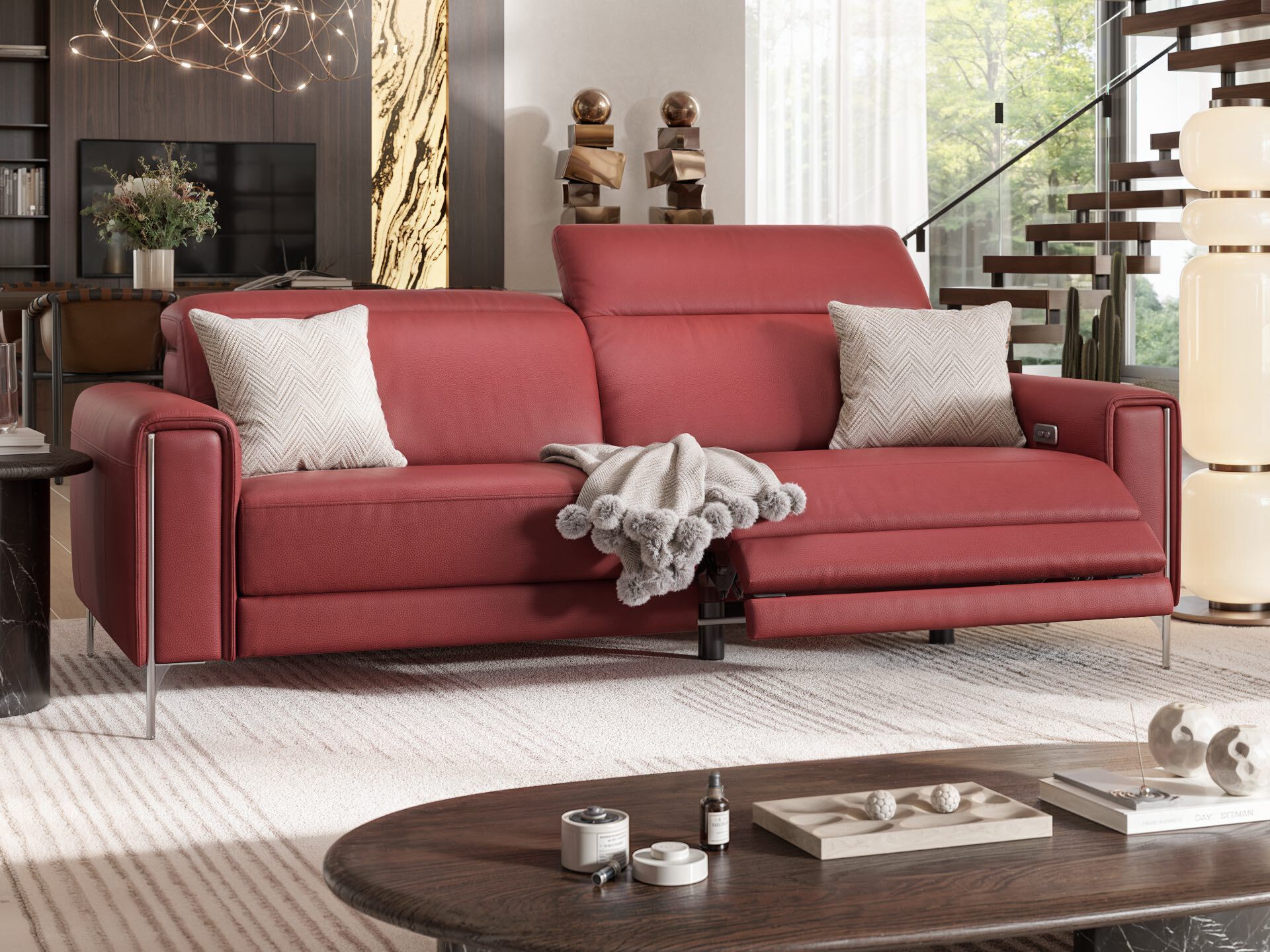 3-местный кожаный диван Sofanella Bellagio ARCH-00135536 - Вид №1