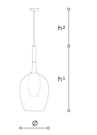 Стеклянный подвесной светильник Italamp ARCH-00096092 - Вид №2