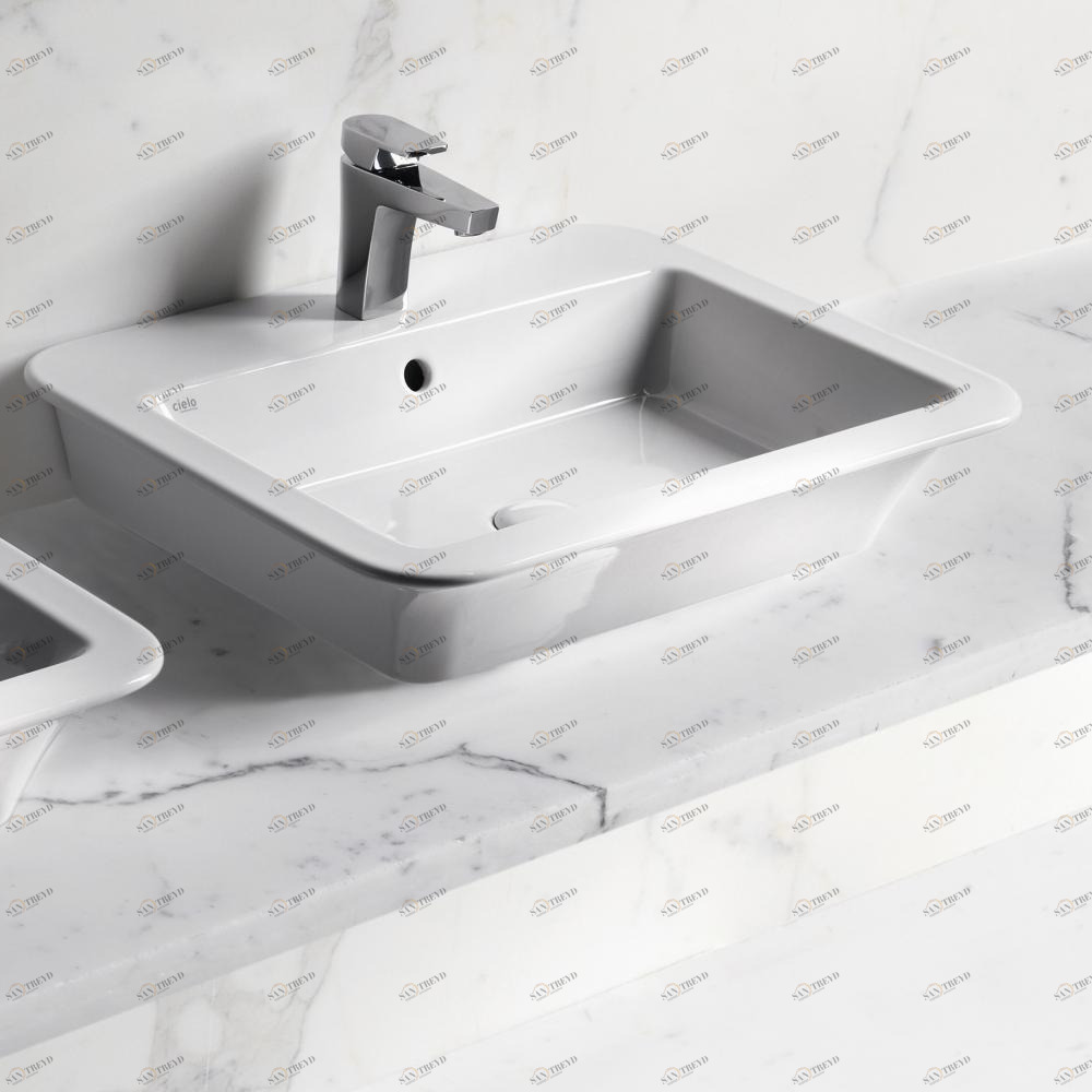 OPLA64R Накладная раковина на столешницу  овальная Ceramica Cielo 