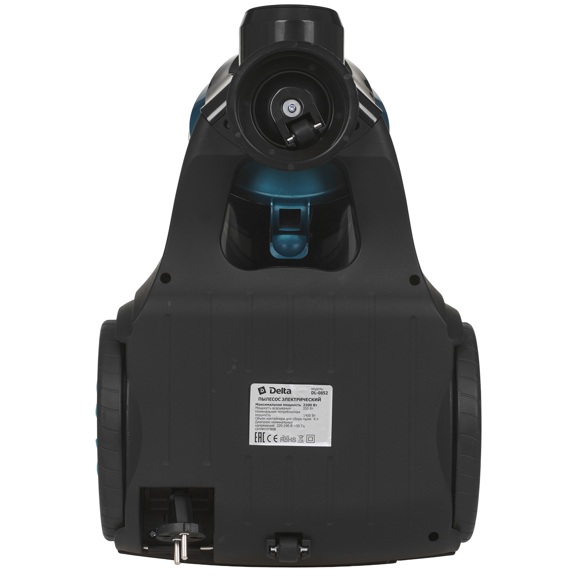 9235510 Пылесос Delta  DL-0852 черный STDN-0018493 - Вид №3