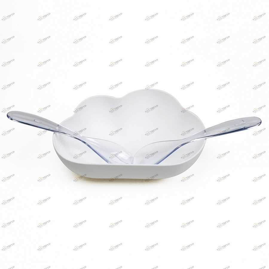 Миска для салата Cloud Qualy QL10265WHCL