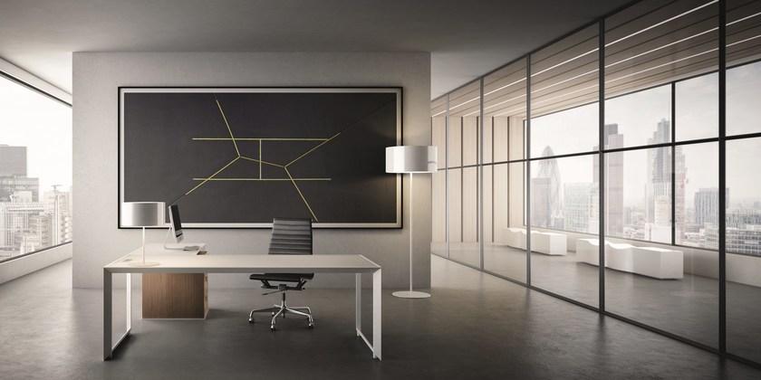 IFT Угловой стол из алюминия и стекла 45/90 sun-id-1446071 - Вид №7