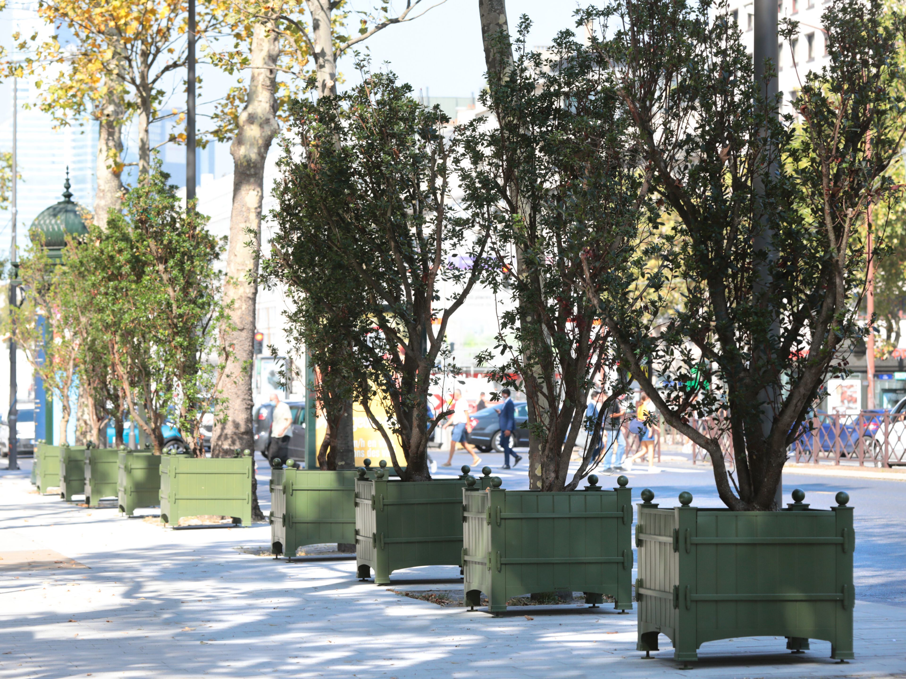 Высокий квадратный металлический плантатор Urbencéa LOFT ARCH-00022848 - Вид №2