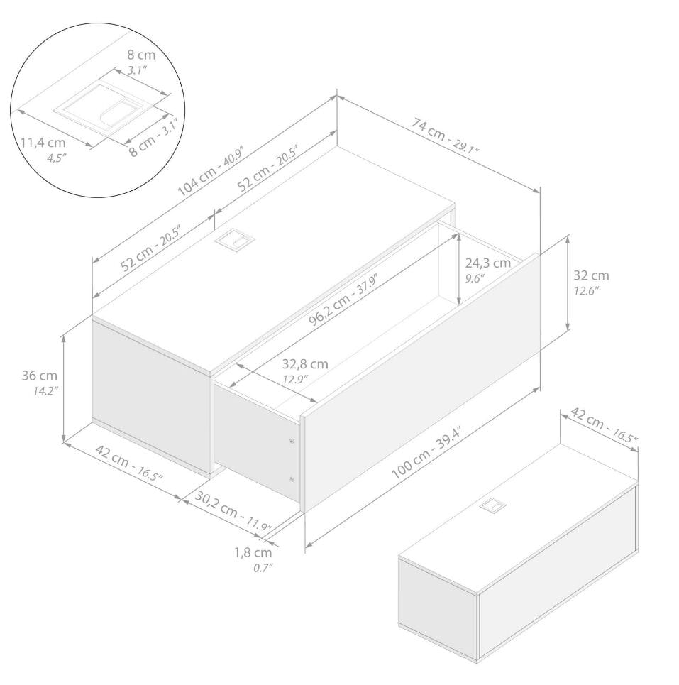 Модульная оборудованная стена установленная стеной в меламинированном Mobili Fiver IACOPO ARCH-00070420 - Вид №87