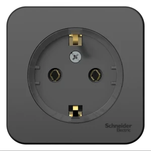 Розетка накладная Schneider Electric Blanca Компакт 16 А с заземлением цвет антрацит 86720932 STLM-2092823