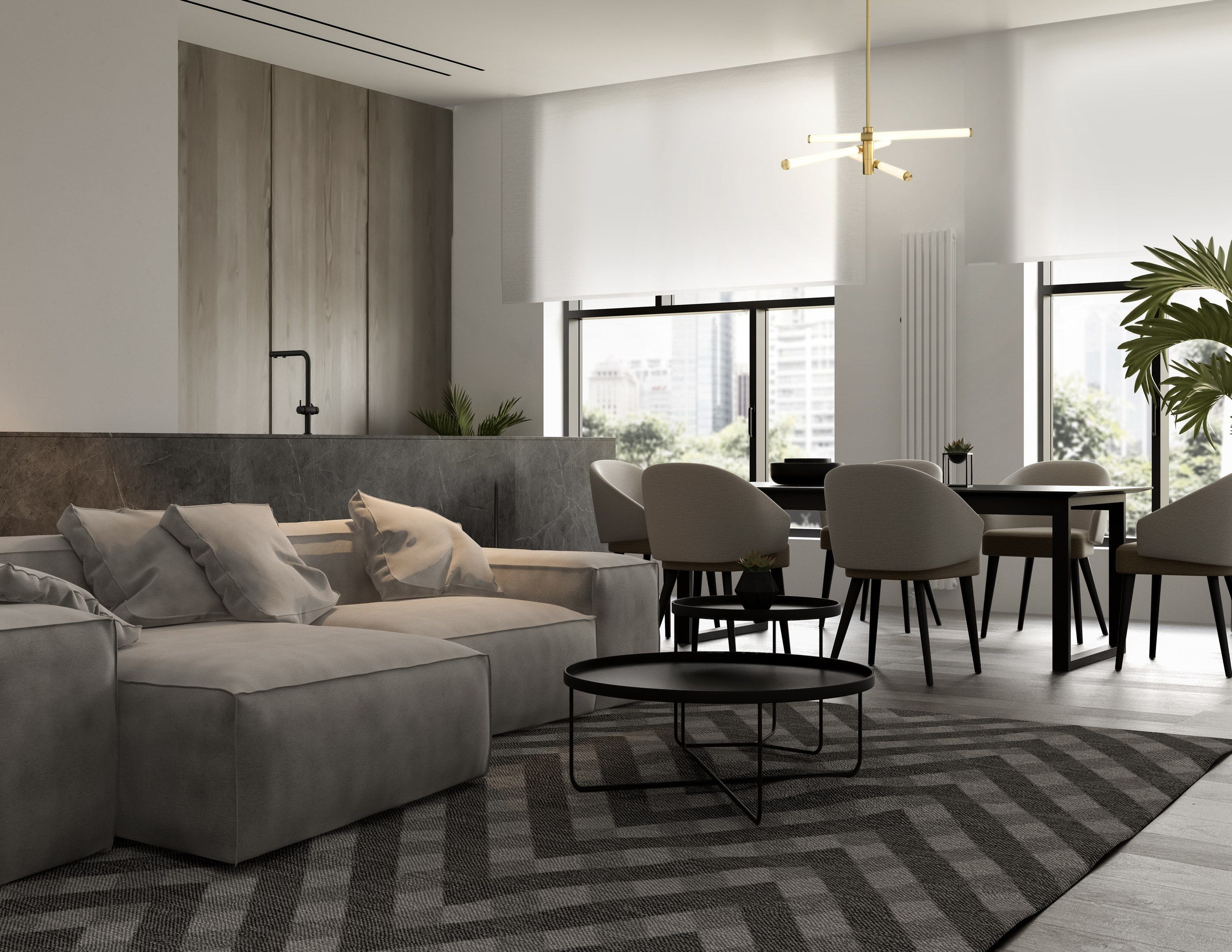 Акриловый стеклянный светодиодный подвесной светильник In Stock Maytoni ARCH-00045024 - Вид №5