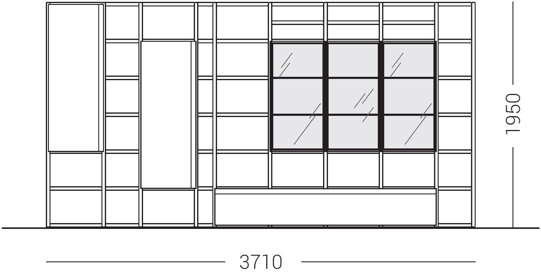 Dall'Agnese Открытый лакированный стеллаж Slim & speed up sun-id-1347314 - Вид №2