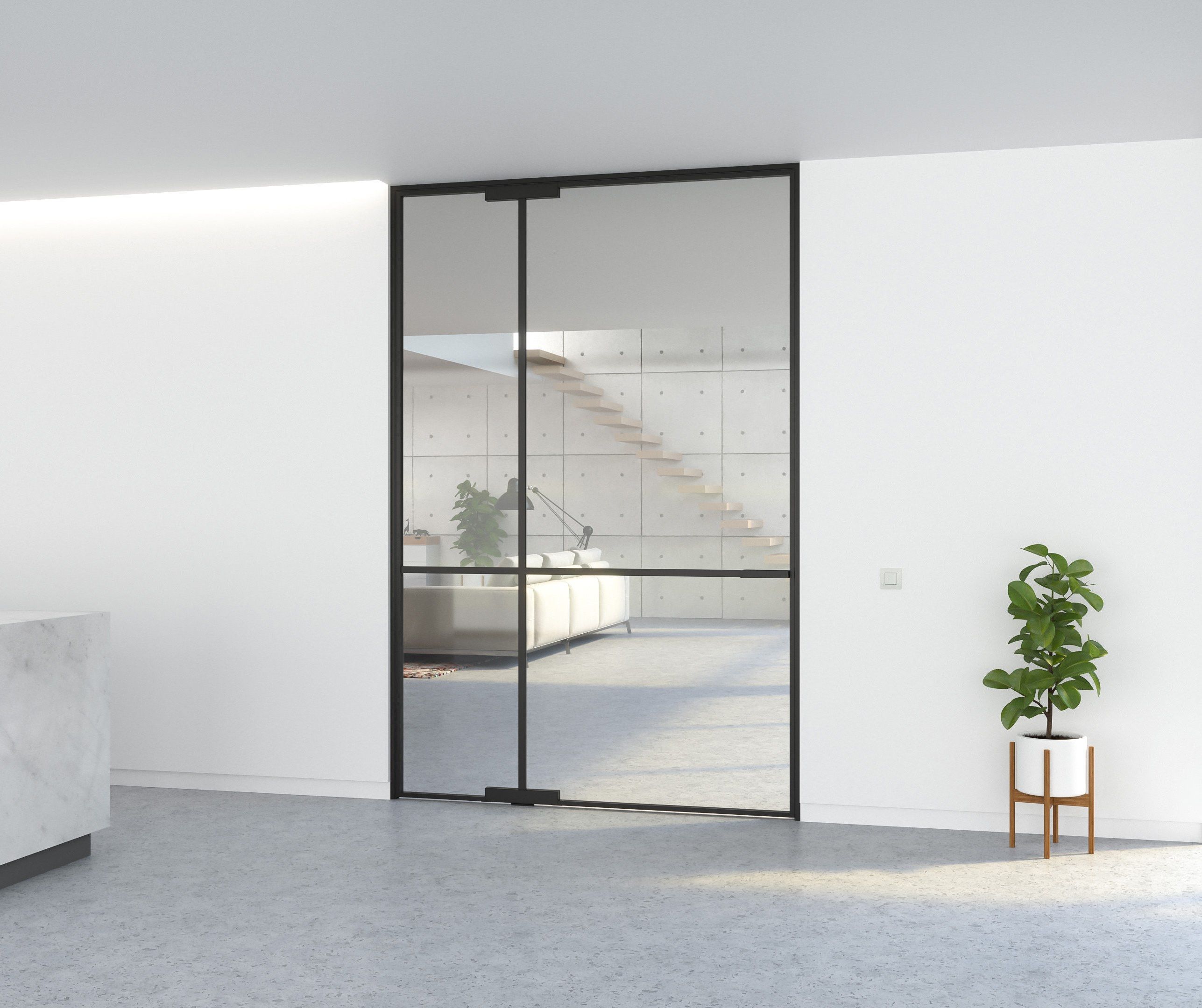 Бескаркасная алюминиевая поворотная дверь Portapivot Portapivot Door systems ARCH-00119222 - Вид №3