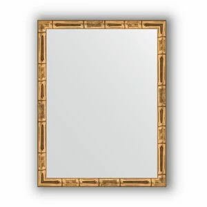 BY 1330 Зеркало в багетной раме - золотой бамбук 24 mm EVOFORM Definite