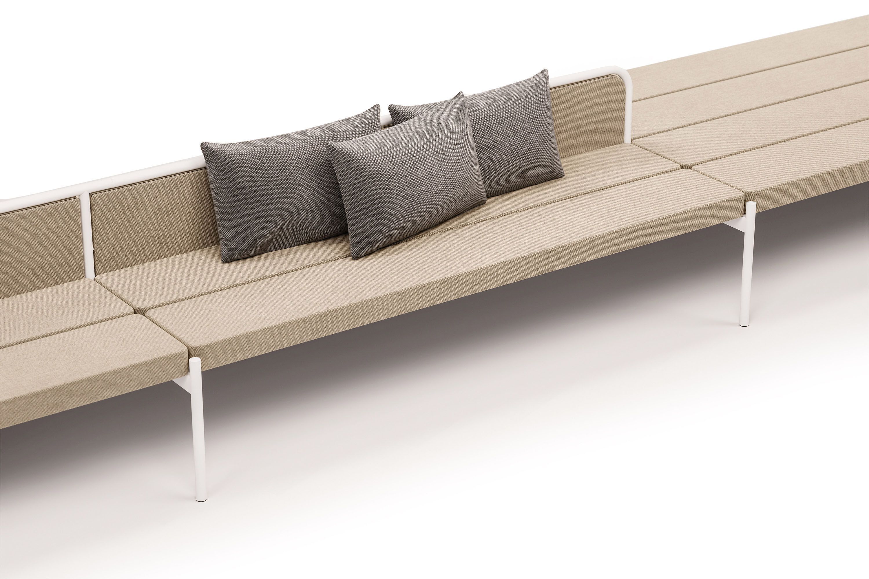Модульная мягкая скамейка из ткани Established&Sons Island ARCH-00100058 - Вид №54