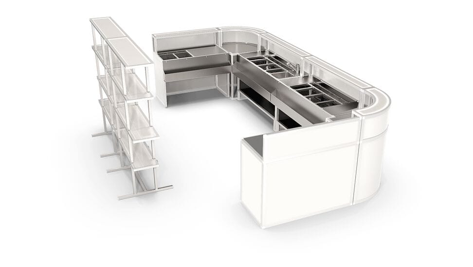 Секционная барная стойка Station Deus® Set-Up ARCH-00118913 - Вид №1