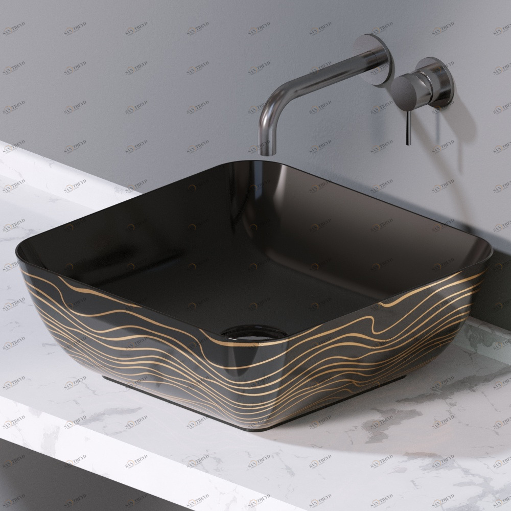 L602411G Накладная раковина на столешницу  прямоугольная A. e T. Italia ELITE AeT ITALIA