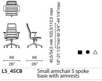 Cappellini Офисное кресло на колесиках Lotus sun-id-1436739 - Вид №10