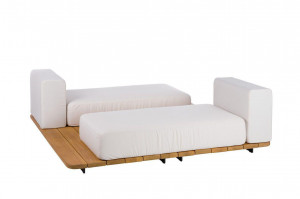 106968 Шезлонг с двумя сиденьями на деревянной базе 7709505 Point Pal