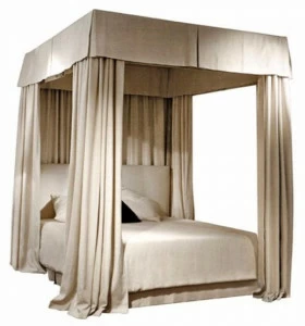 SOFTHOUSE Двуспальная кровать с тканевым балдахином