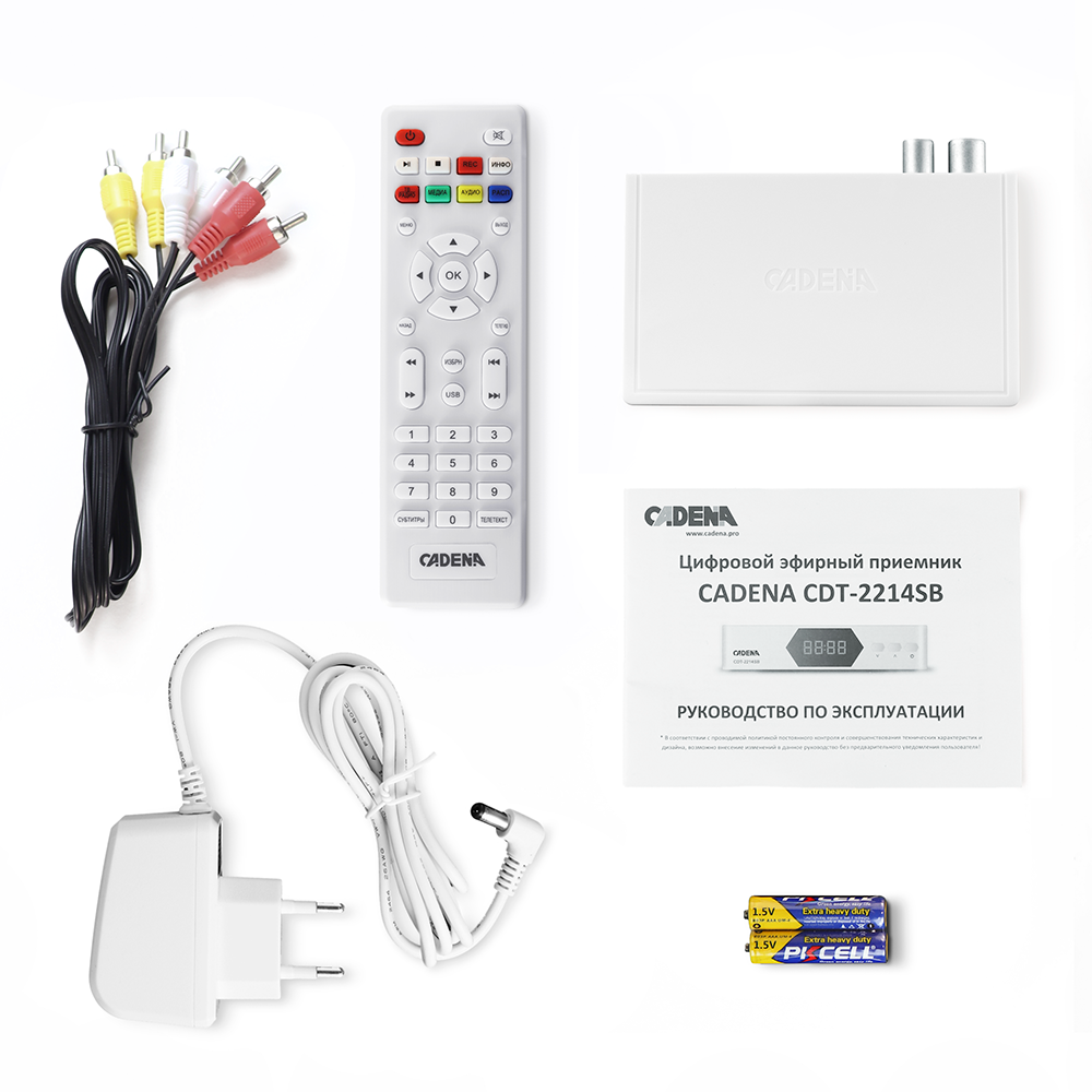 87546932 Ресивер цифровой эфирный CDT-2214SB STLM-0074418 CADENA  - Вид №2