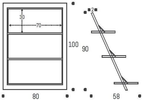 AMBIVALENZ Полка из лакированной фанеры Fläpps leaningshelf Fl140002 - Вид №6