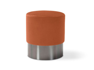 Круглый пуф из ткани