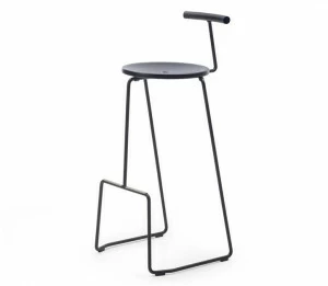 Extremis Табурет из стали с высокими санками и спинкой