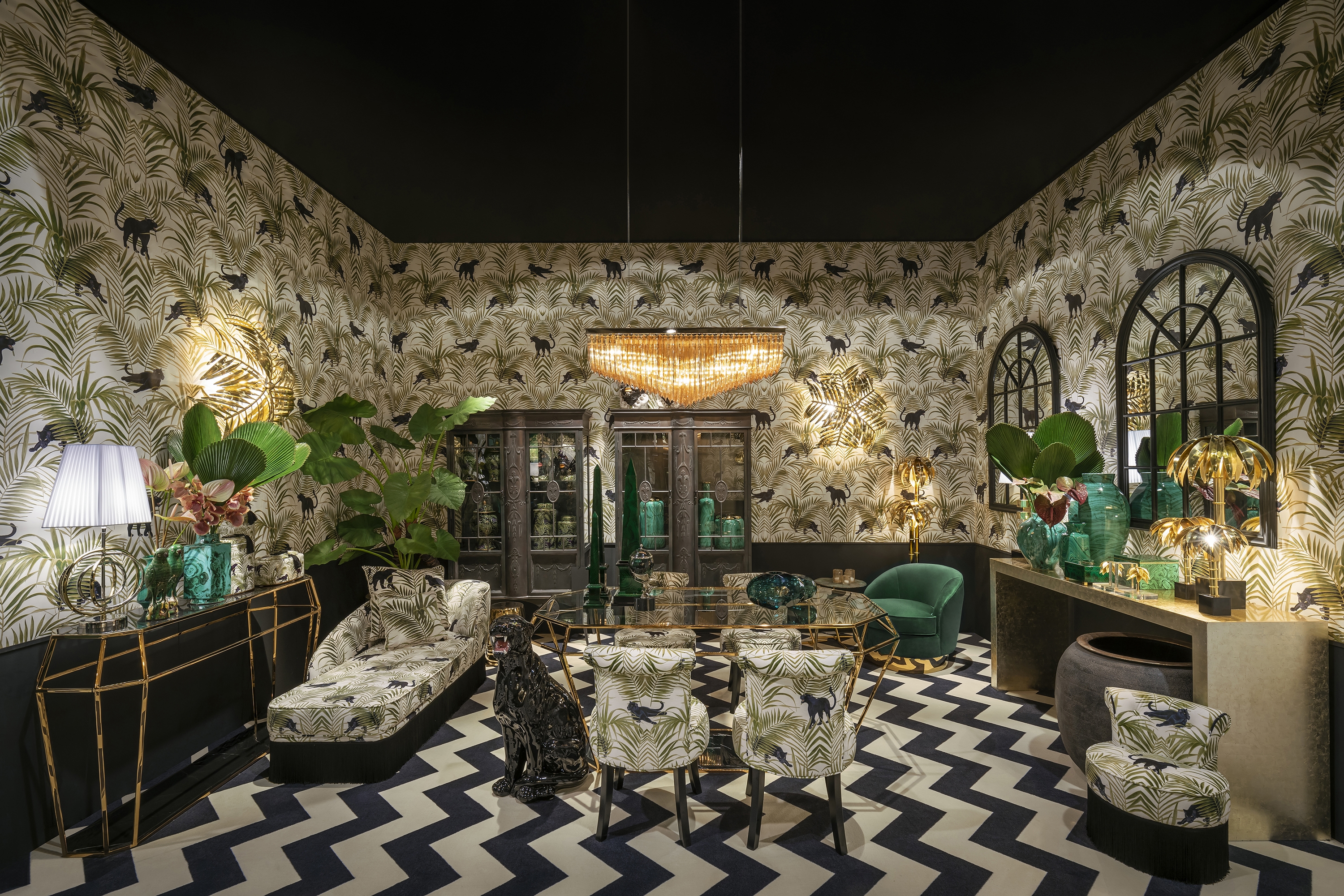 710133-10 ABHIKA ОБОИ KENZIA WHITE  - Вид №1