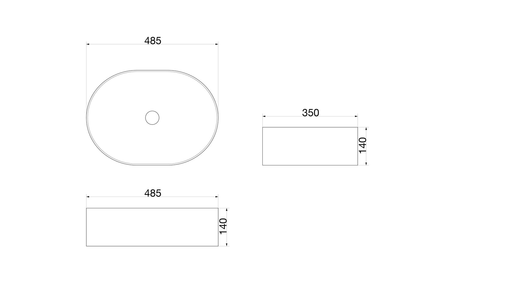 Раковина чаша SL-1084 SANTILINE  - Вид №1