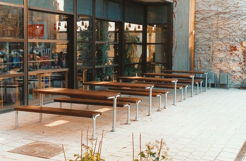 Euroform W Деревянный стол для пикника со встроенными скамейками  560  - Вид №1