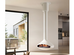 Стальной подвесной газовый камин