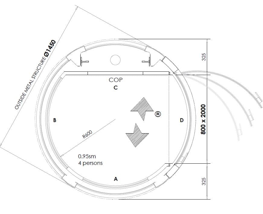 Внутренний гидравлический круглый мини-датчик NOVA Elevators специальный ARCH-00071049 - Вид №19