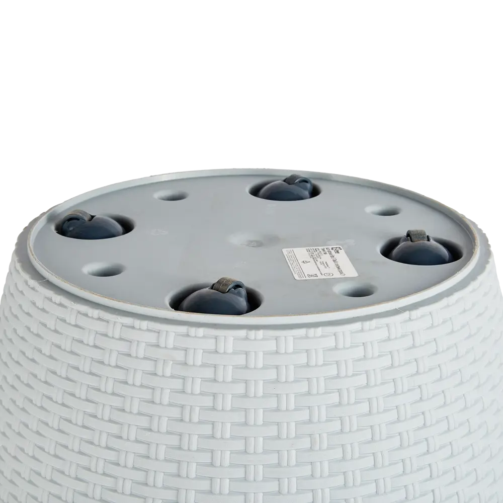 Кашпо для цветов Ingreen Rattan ø47 см v50 л пластик серый STLM-2066098 - Вид №3