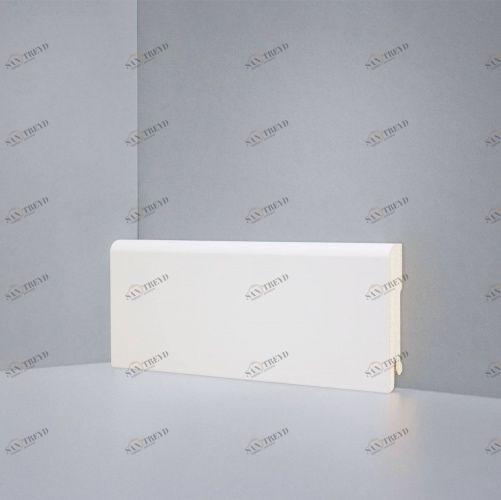 Плинтус Deartio Universal Кремовый, Мдф U 102-80 9010 МДФ+эмаль 2050х80 мм 1001700010