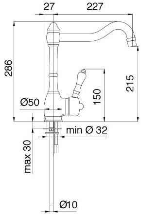 Rubinetterie Treemme Piccadilly  2130  - Вид №1