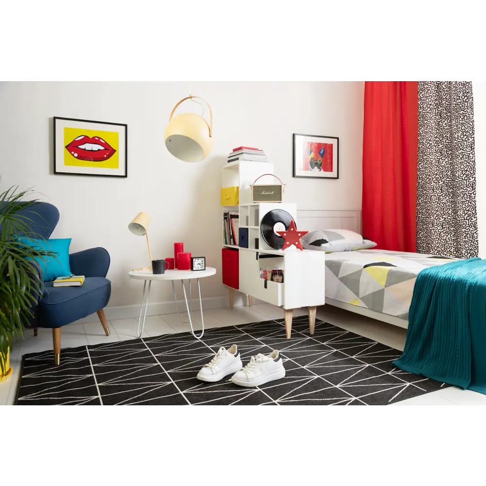 Стеллаж KONSENSA Руан 6 секций 104x104x31.7 см ЛДСП цвет белый STLM-2150133 - Вид №13