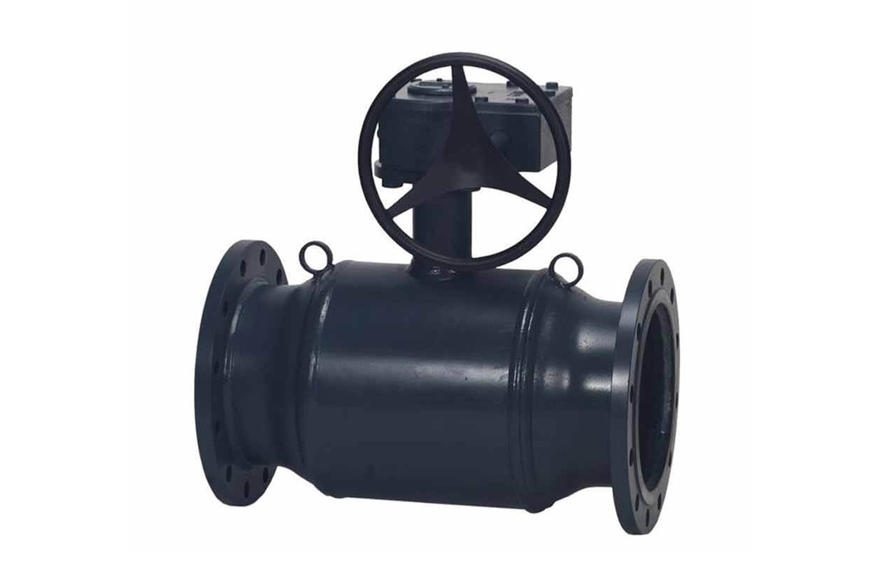 Danfoss JiP Premium FF фланцевый (фланцы на PN = 16 бар) с ручным редукторным приводом JIP Premium FF Кран шар Ду500 Ру16 ред 065N0281G 