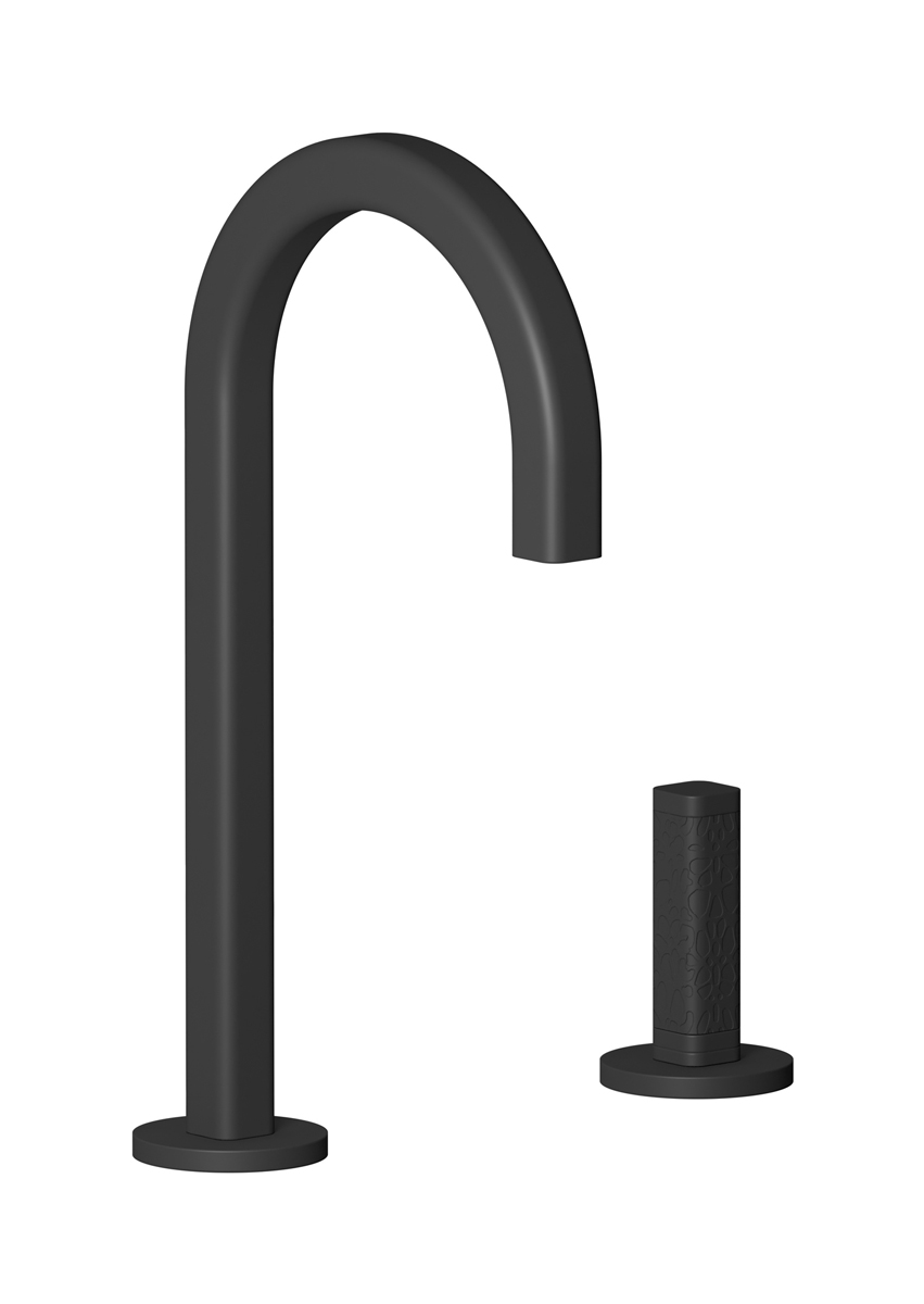 Смеситель для раковины на 2 отверстия WE ARE IB ei394np_4 Matt Black Elio