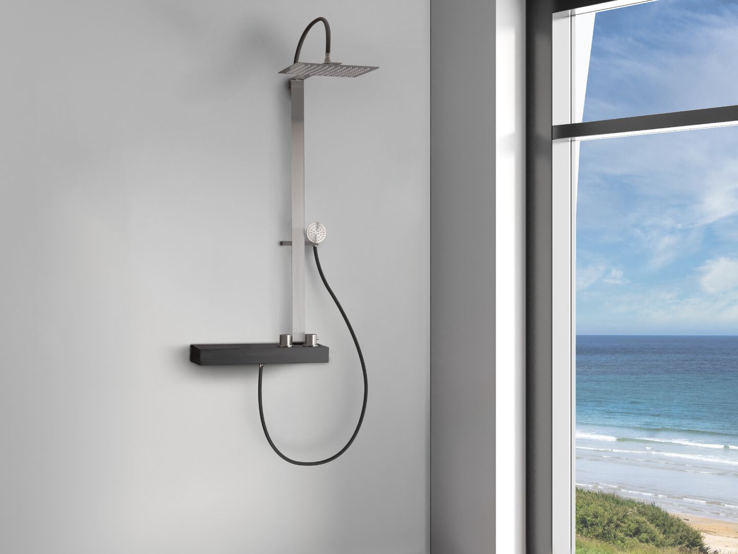 Стержень из нержавеющей стали с ручным душем Cropelli Alyssia ARCH-00123690 - Вид №36