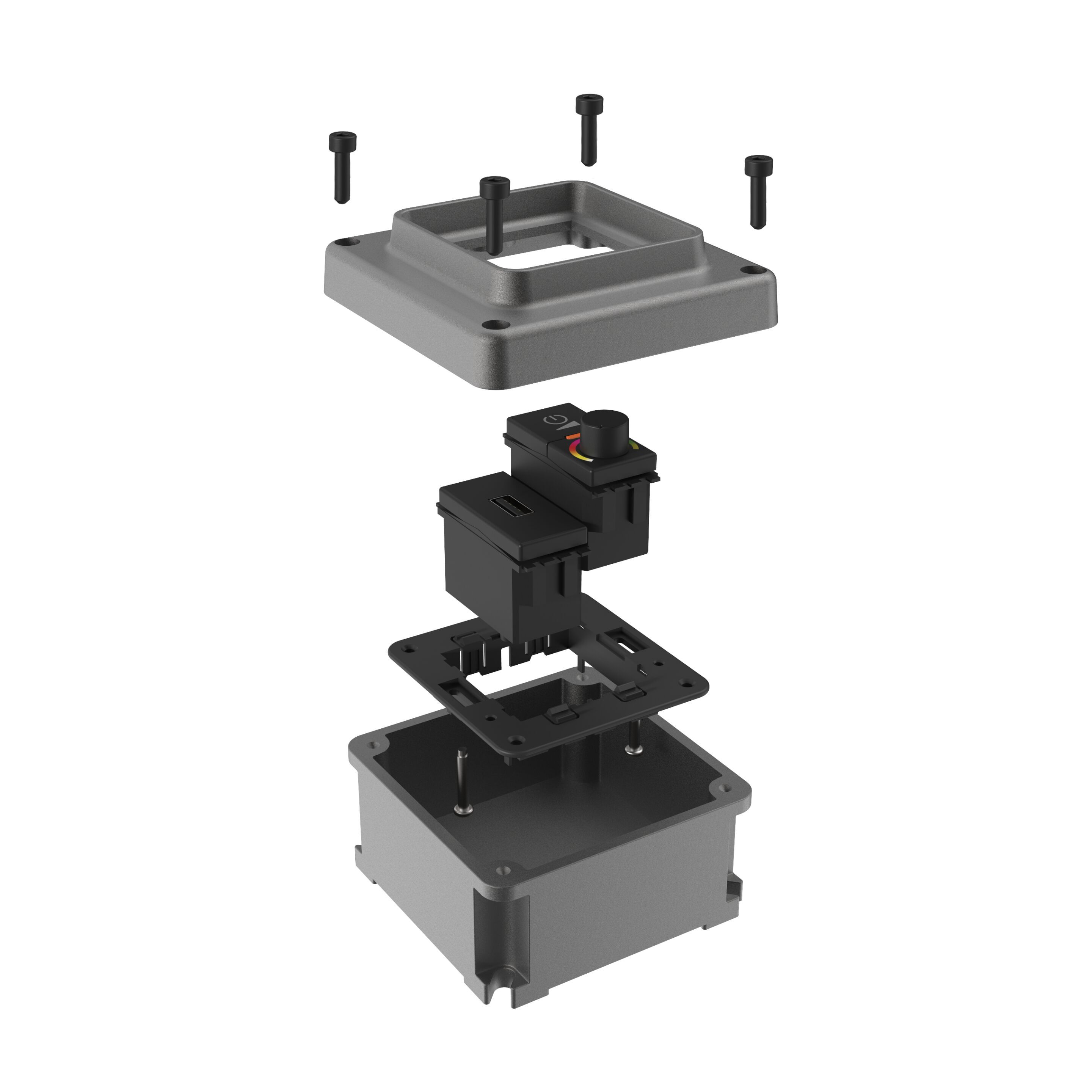 Коробка для электрической системы из натурального алюминия Genuit Silver ARCH-00114256 - Вид №8