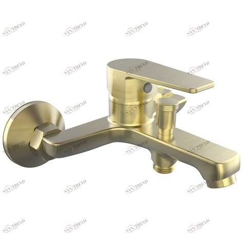 Orange Loop M26-100BR однозахватный ванно/душевой смеситель с душевыми аксесуарами (шланг, лейка, держатель). Цвет: бронза черный sun-id-1517328