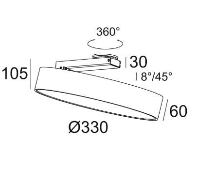 Регулируемый светодиодный потолочный светильник Deltalight Supernova XS ARCH-00143699 - Вид №14