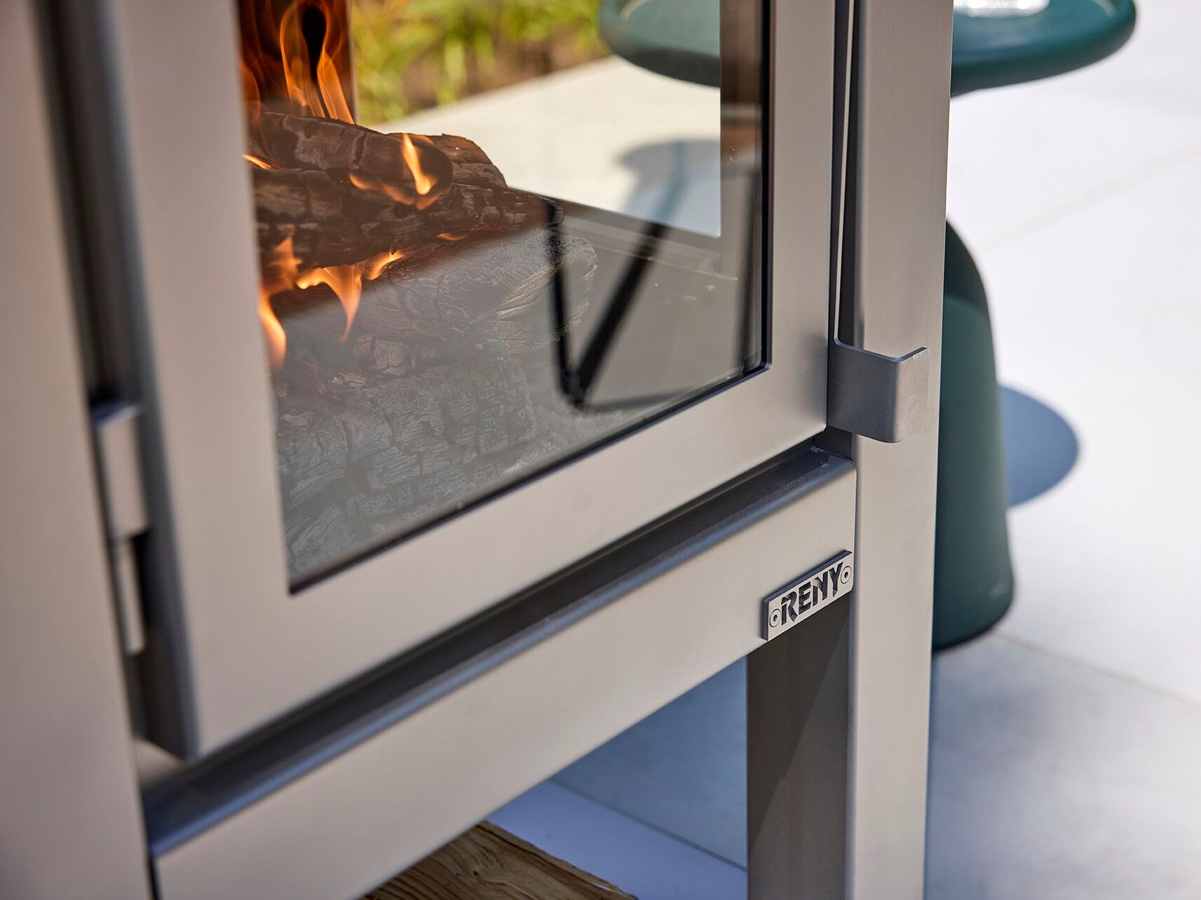 Отдельно стоящий открытый камин из нержавеющей стали RB73 Quaruba ARCH-00140498 - Вид №4