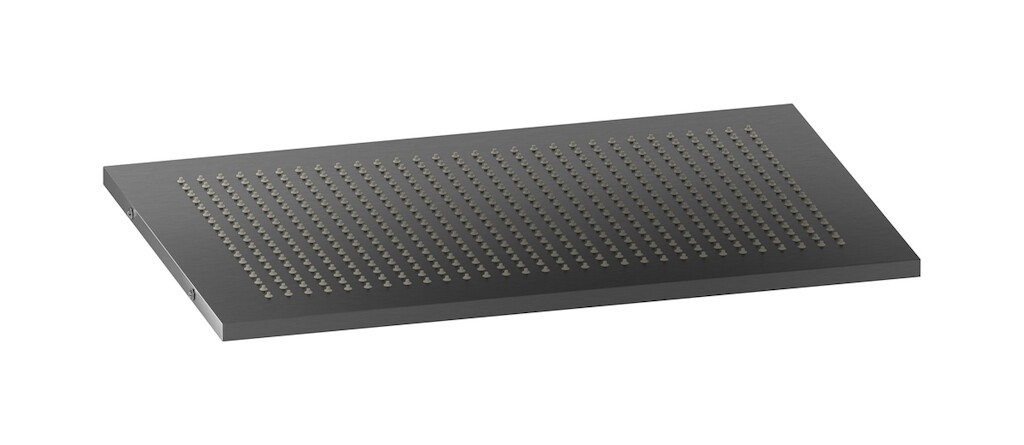 полувстраиваемая душевая лейка с дождевой струей WE ARE IB av520cs Brushed Black Chrome Aqua